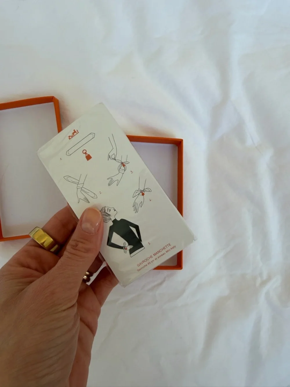 Hermes Orange Knitting Cards Box Set - Picture 2 of 2